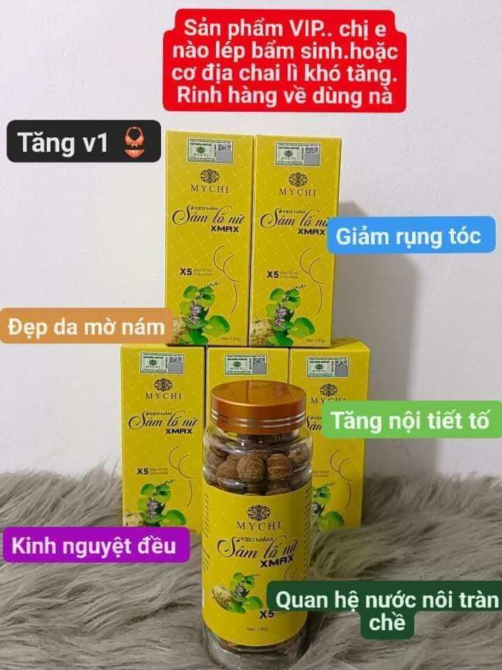 5 Hộp kẹo mầm Sâm tăng vòng 1 to săn chắc đẫy đà....