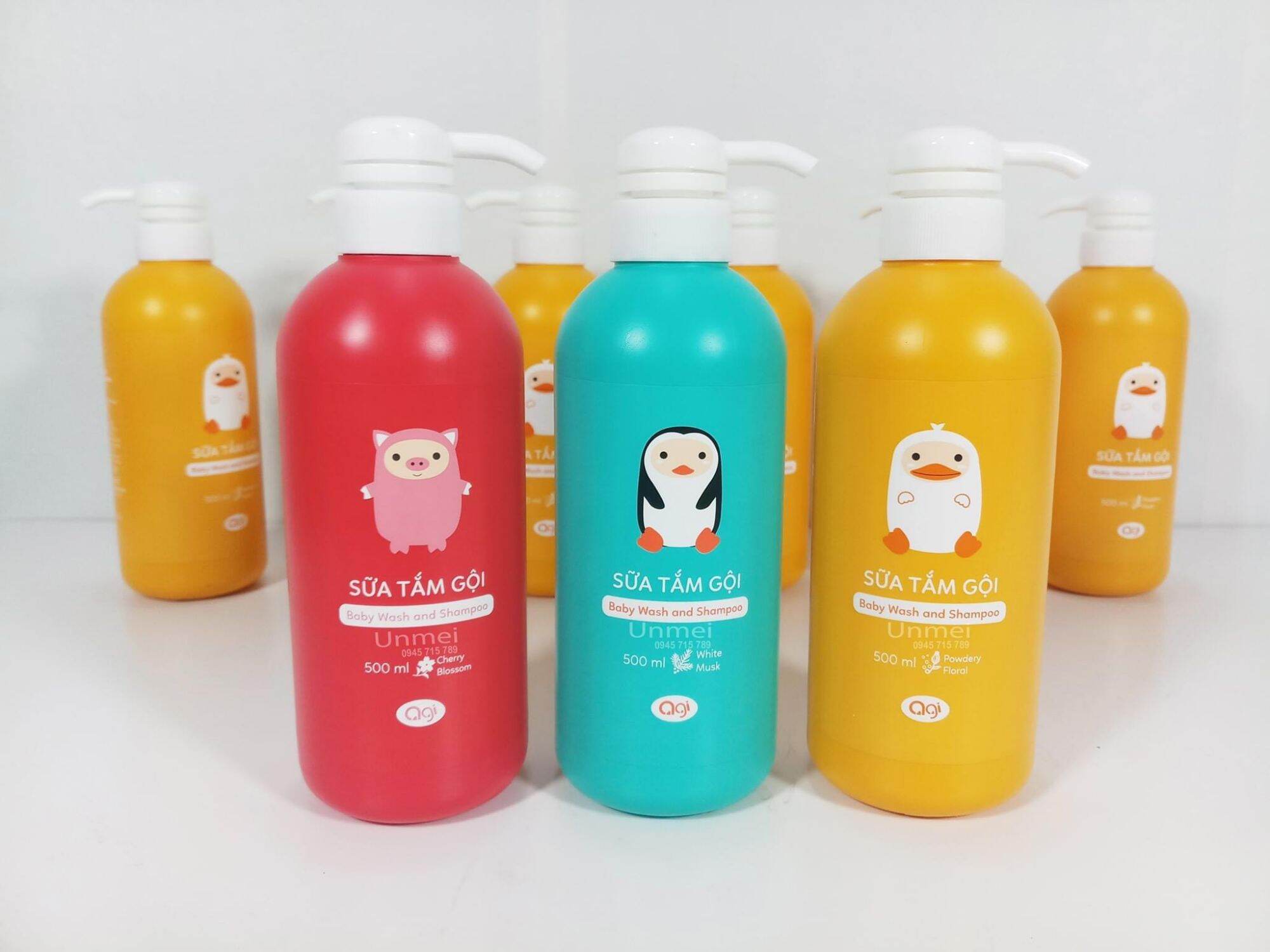 Sữa tắm gội 2 in 1 agi 500ml hàn quốc