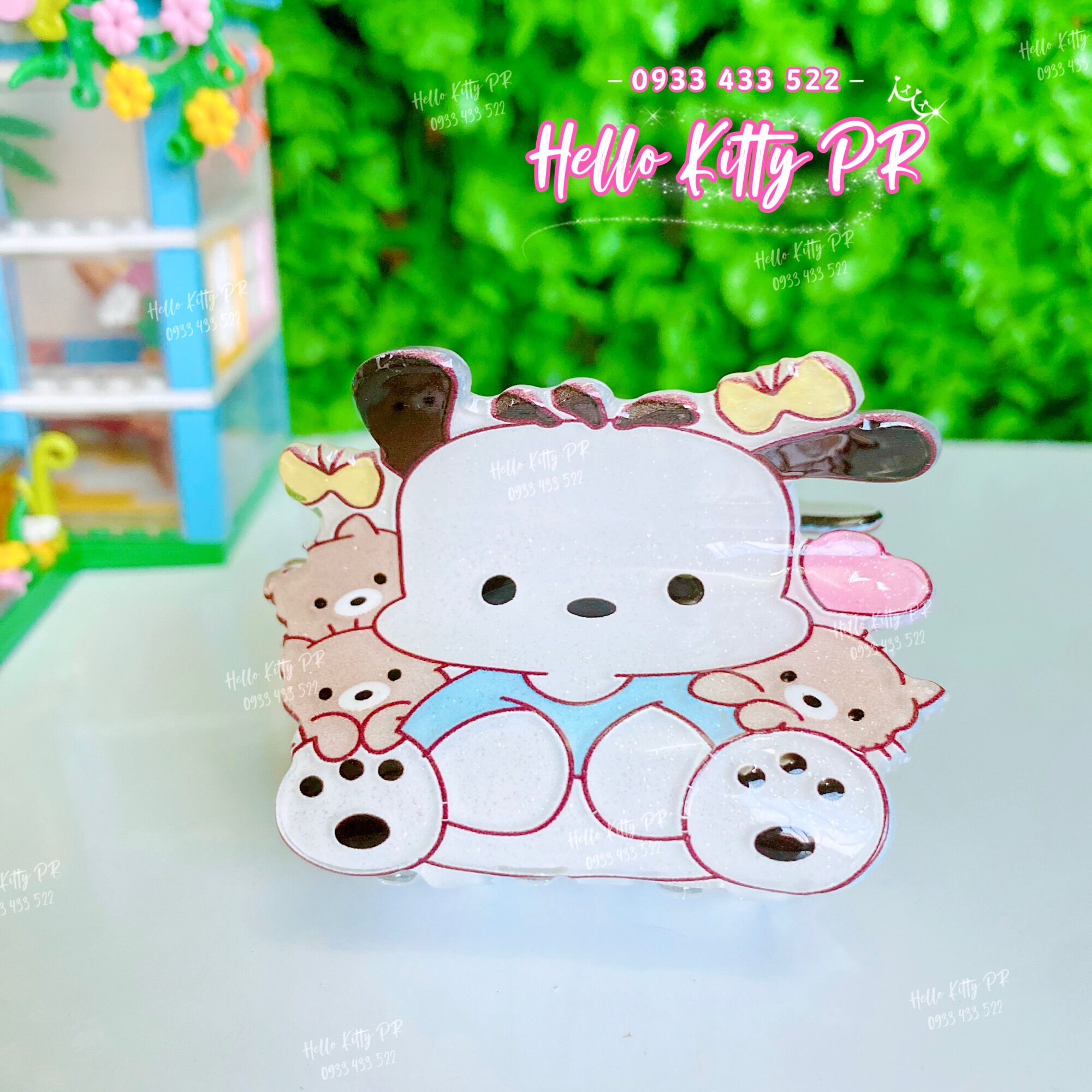 Kẹp tóc càng cua 3D HelloKitty Melody Cinnamoroll Purin