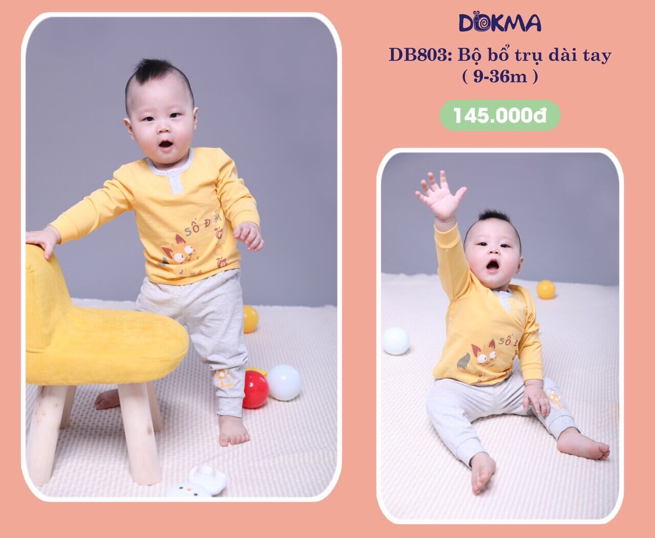 Bộ dài tay thu đông dokma