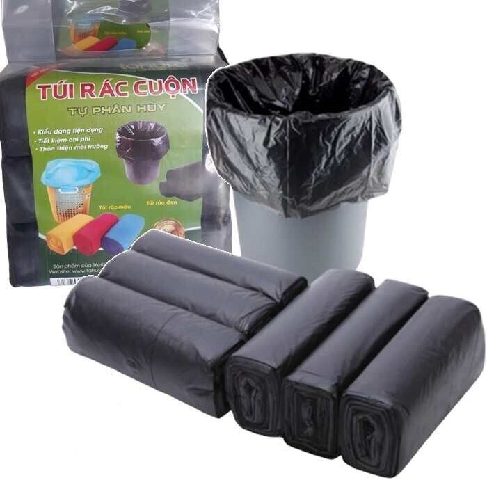 Combo 3 cuộn túi đựng rác tự phân huỷ size tiểu 46*56