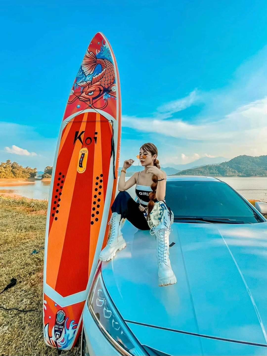 Sup Koi Funwater Ván chèo bơm hơi, ván chèo đứng