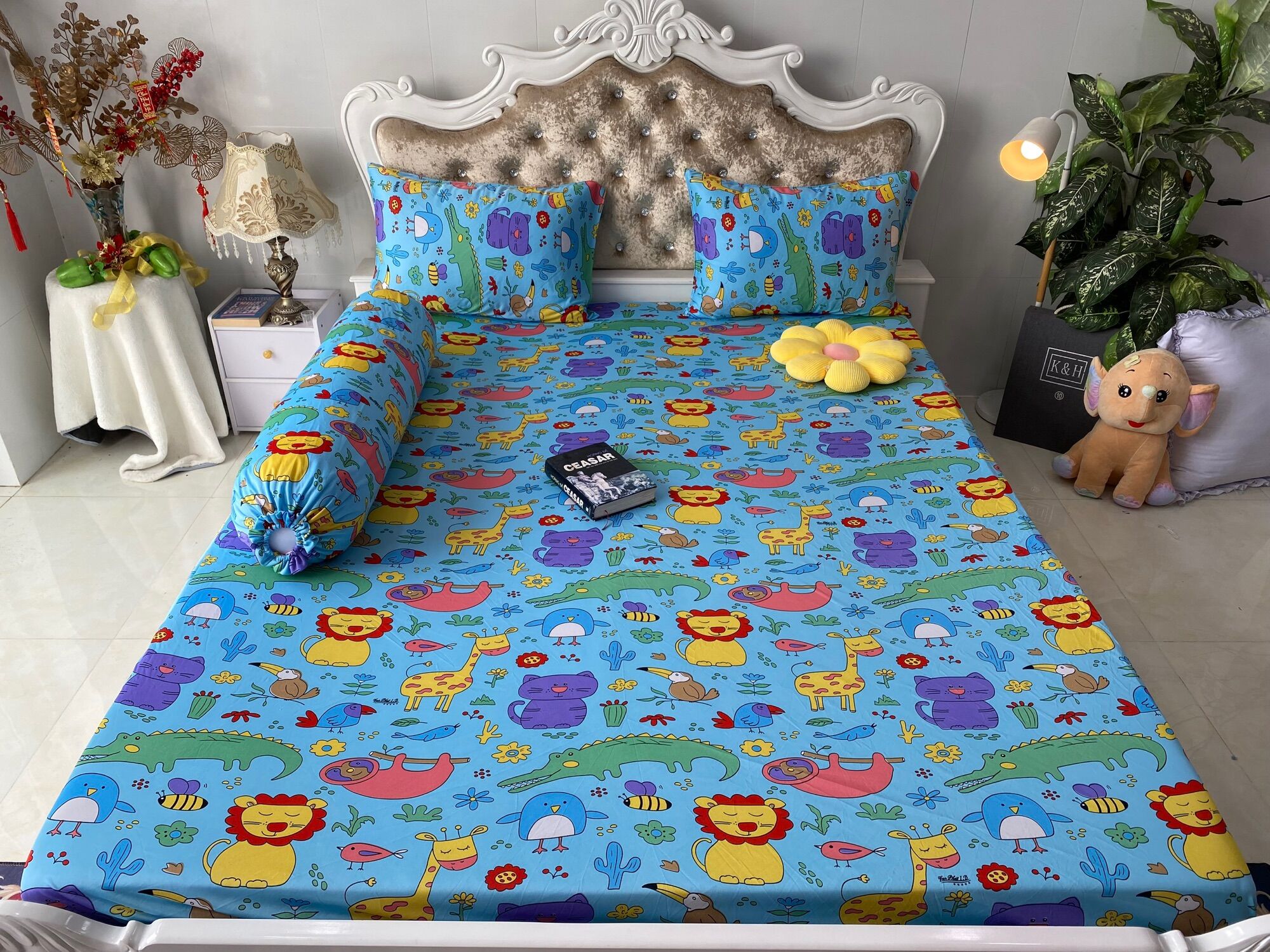 Bộ drap ga thun Hàn quốc mẫu thú mới