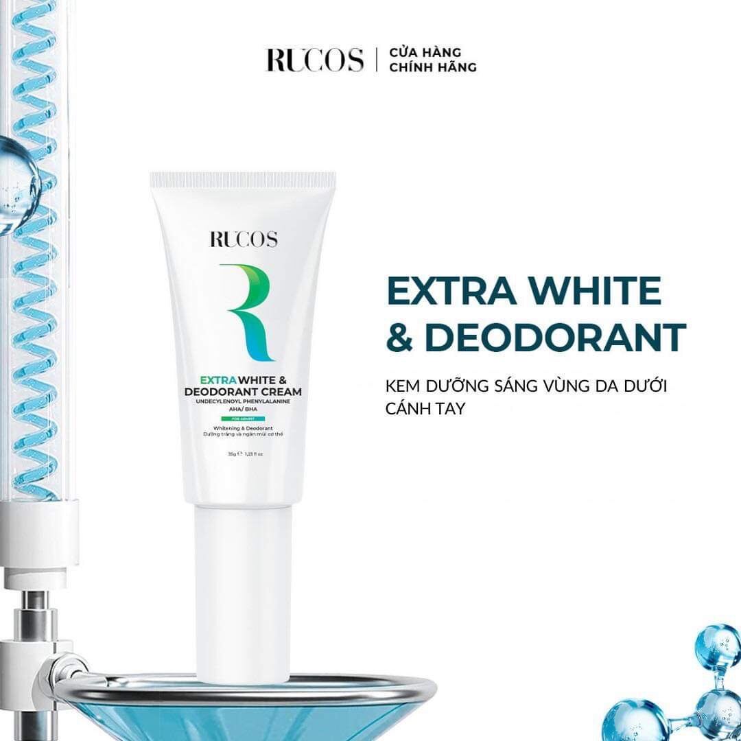 [Kem dưỡng sáng nách ] Extra White & Deodorant - Rucos