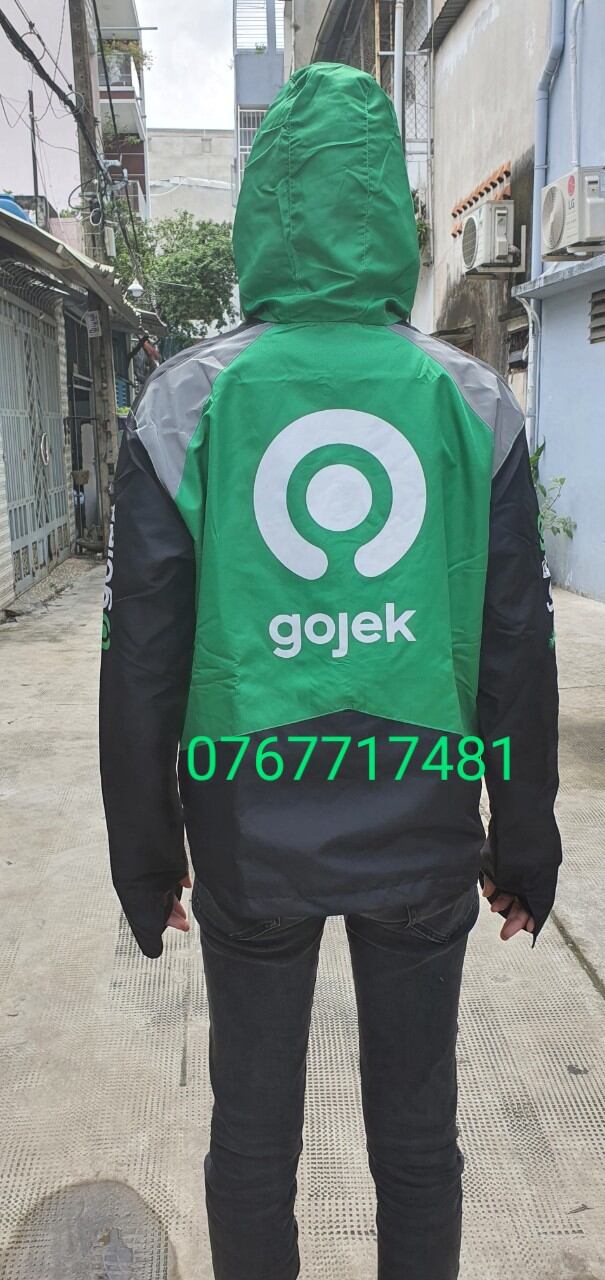 Áo khoác Go jek mẫu mới nhất shiper công nghệ