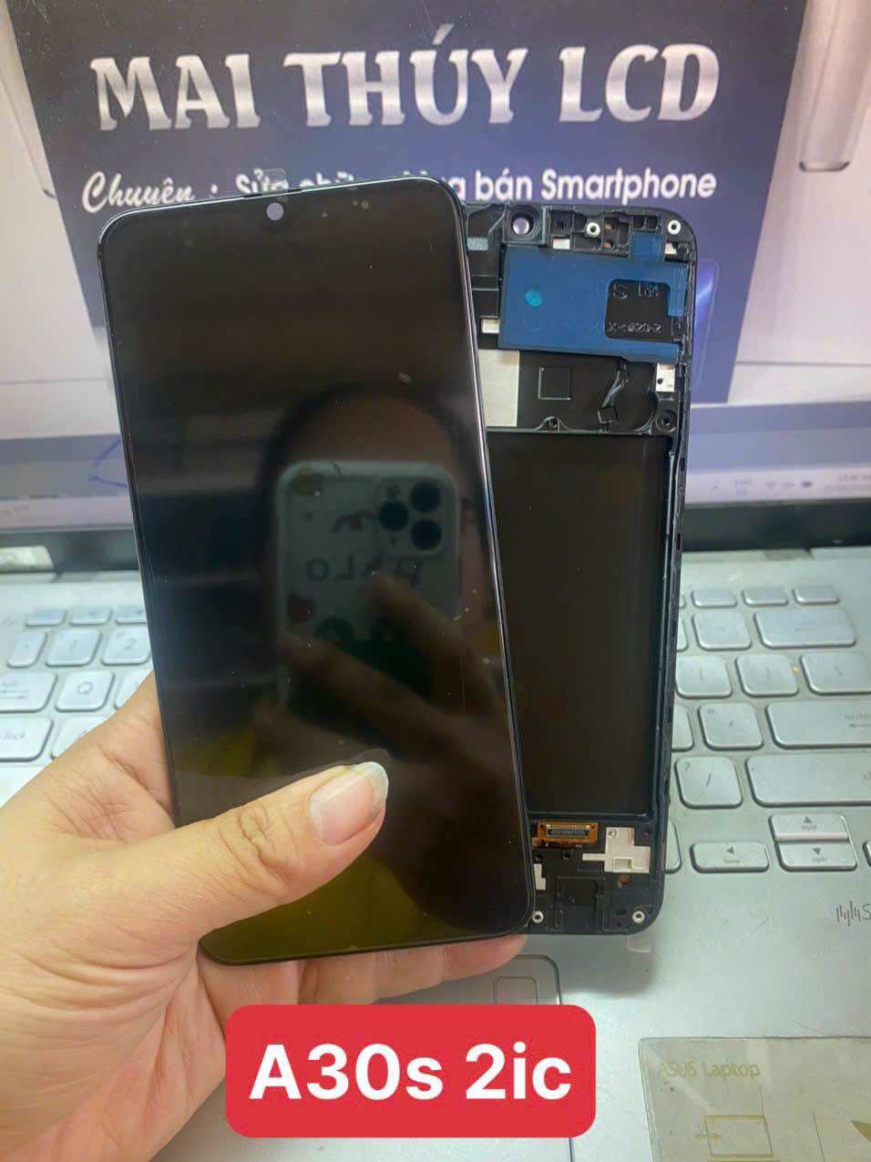 Màn hình samsung a30s 2ic khung