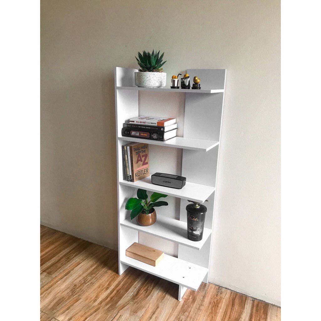 Kệ Sách Gỗ 5 Tầng - Kệ gỗ góc tường