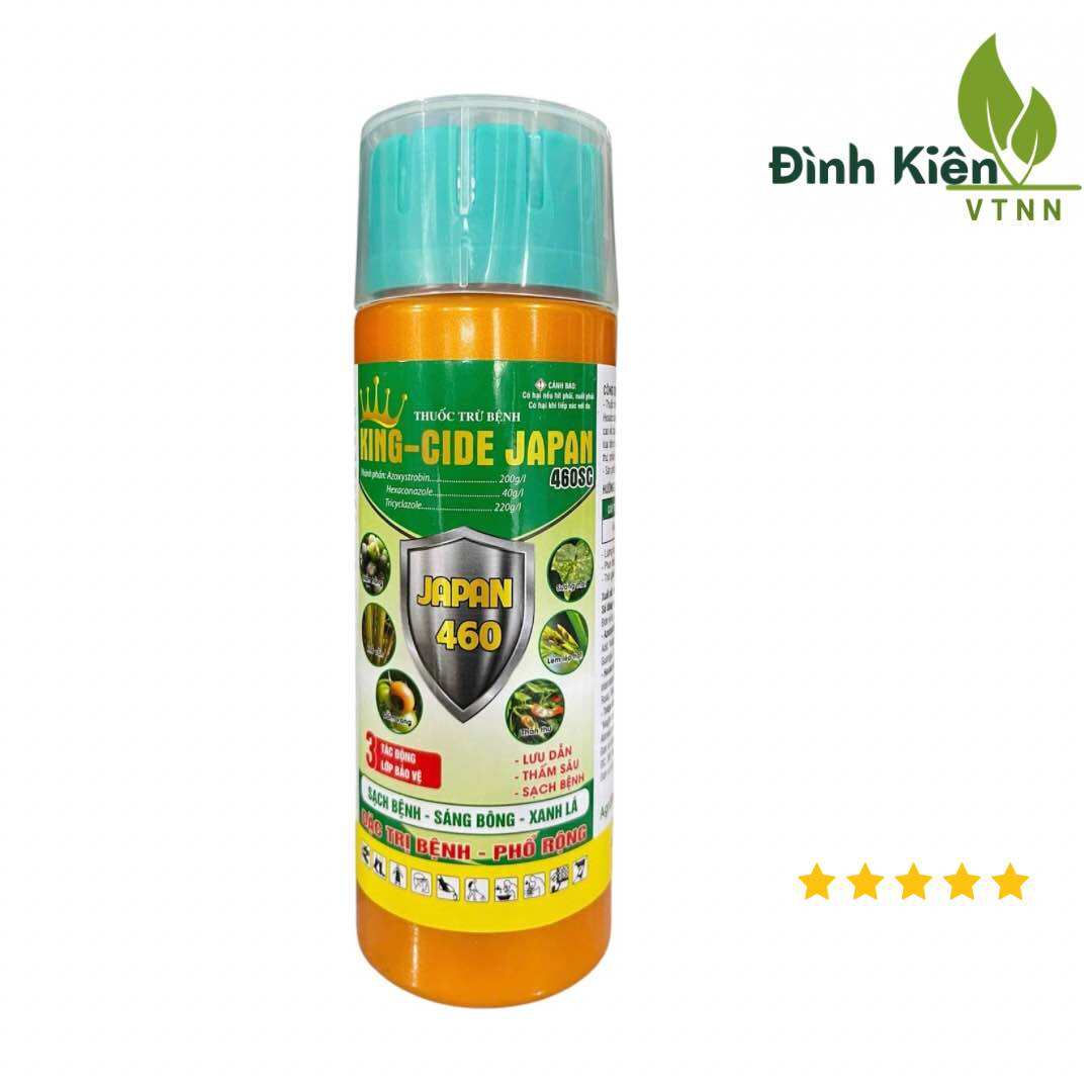 [COMBO 2 CHAI] Thuốc trừ bệnh KING CIDE JAPAN 460SC (240ml). Sáng bông, xanh lá. Sử dụng trên cây trồng. Giá 190,000 Đồng*Miễn phí vận chuyển