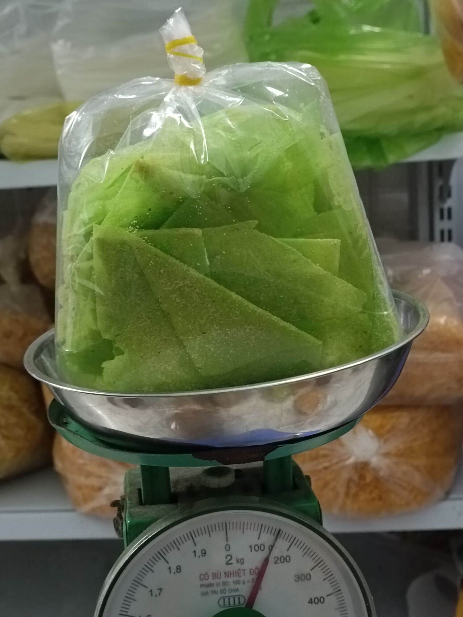 100gram bánh tráng lá dứa tây ninh giá 15k