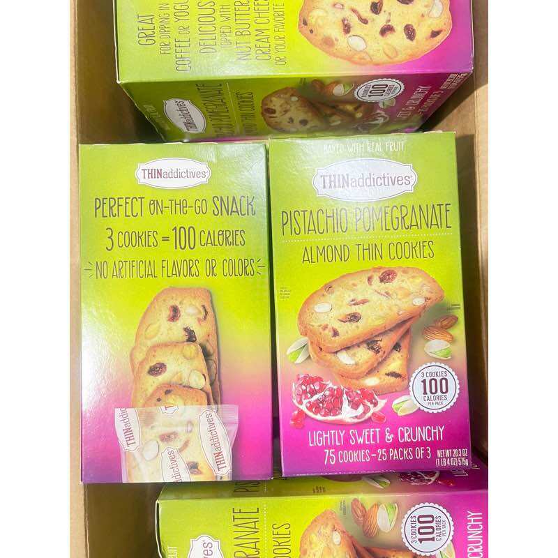 Bánh Cranberry AlMond thin cookies nội điịa Mỹ