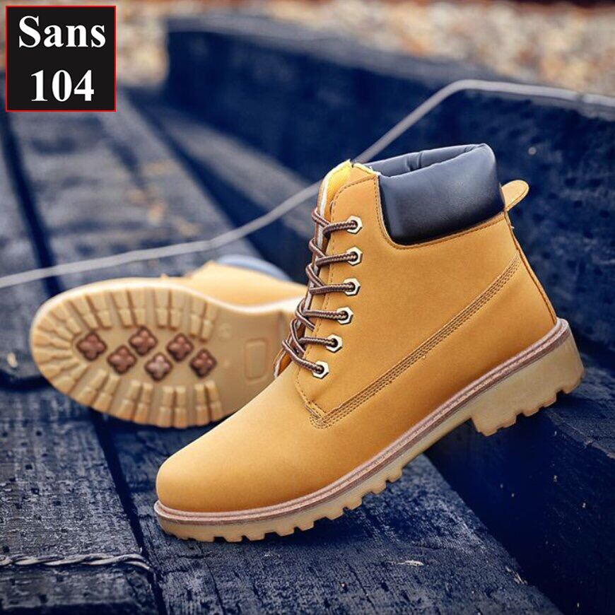 Boot nam martin Sans104 giầy cao cổ boost vàng đen nâu bigsize to 43 44 45 46 độn đế 6cm big size đẹp hàn quốc cao cấp