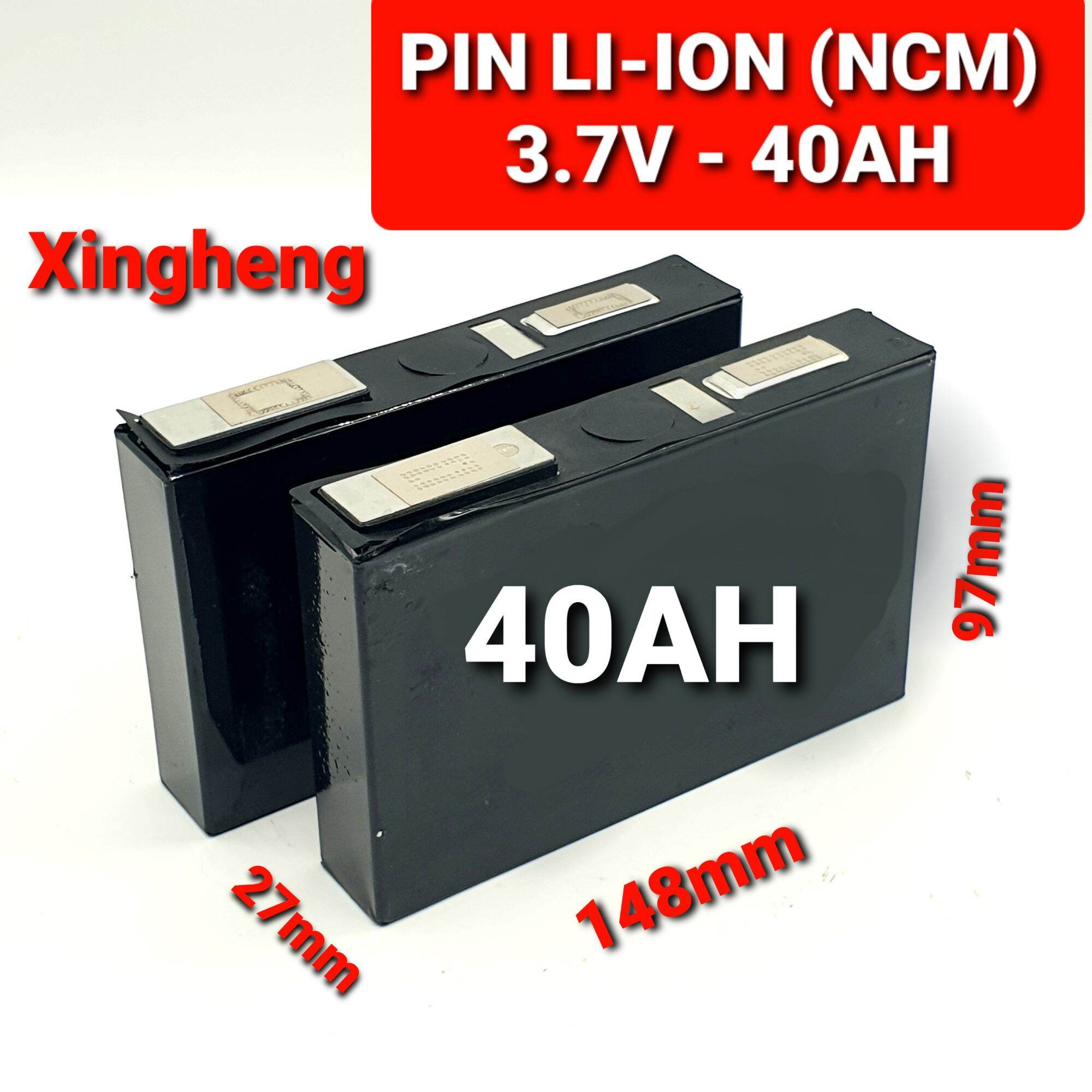 Achun.vn - pin lithium ncm xingheng - 3.7v - 40ah vỏ nhôm tháo khối dùng xe điện
