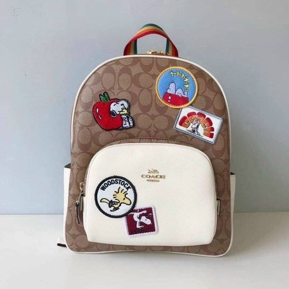 Ba lô C🅾️ach X Peanuts Court Backpack da thật chuẩn xịn xò