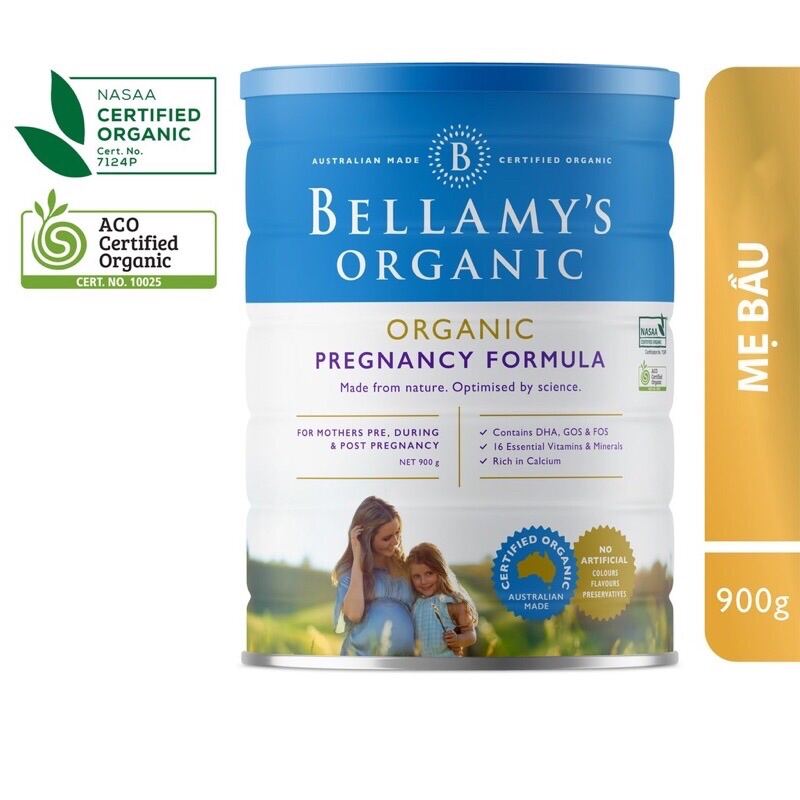 Sữa bột BELLAMY S ORGANIC PREGNANCY FORMULA 900g