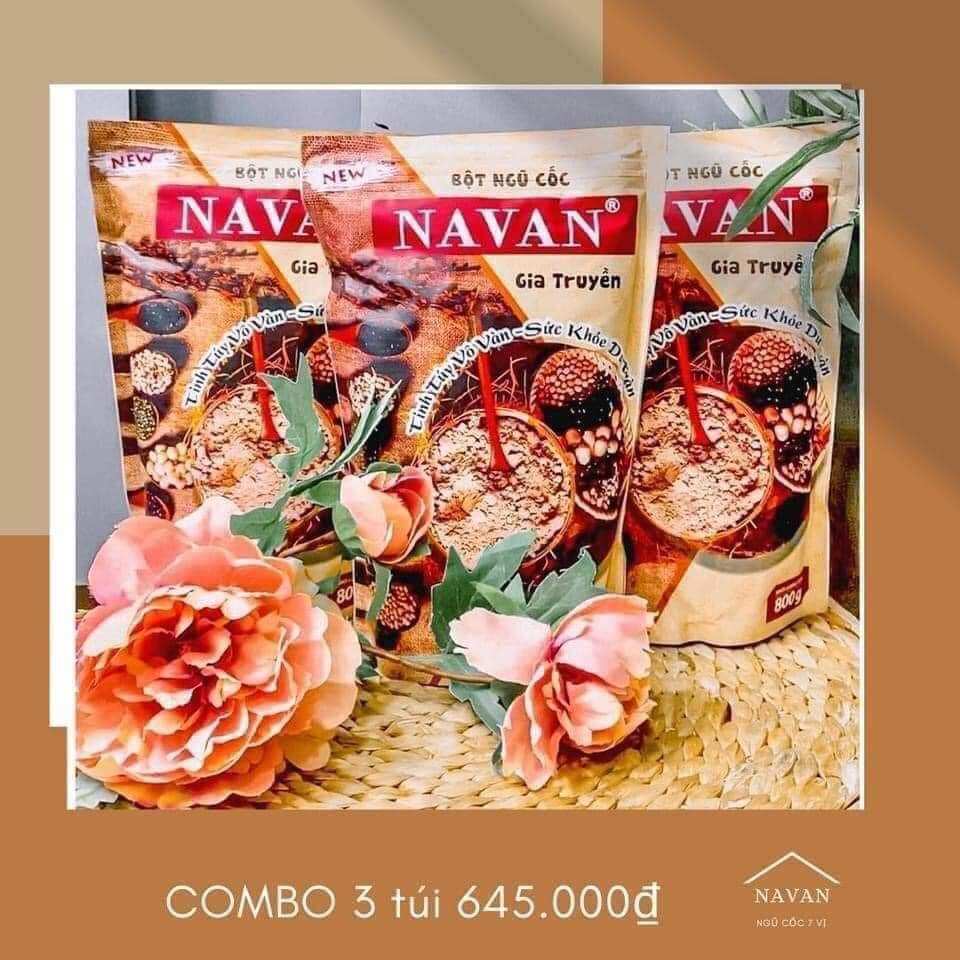 Ngũ cốc gia truyền 7 vị navan combo 3 túi có giá siêu rẻ