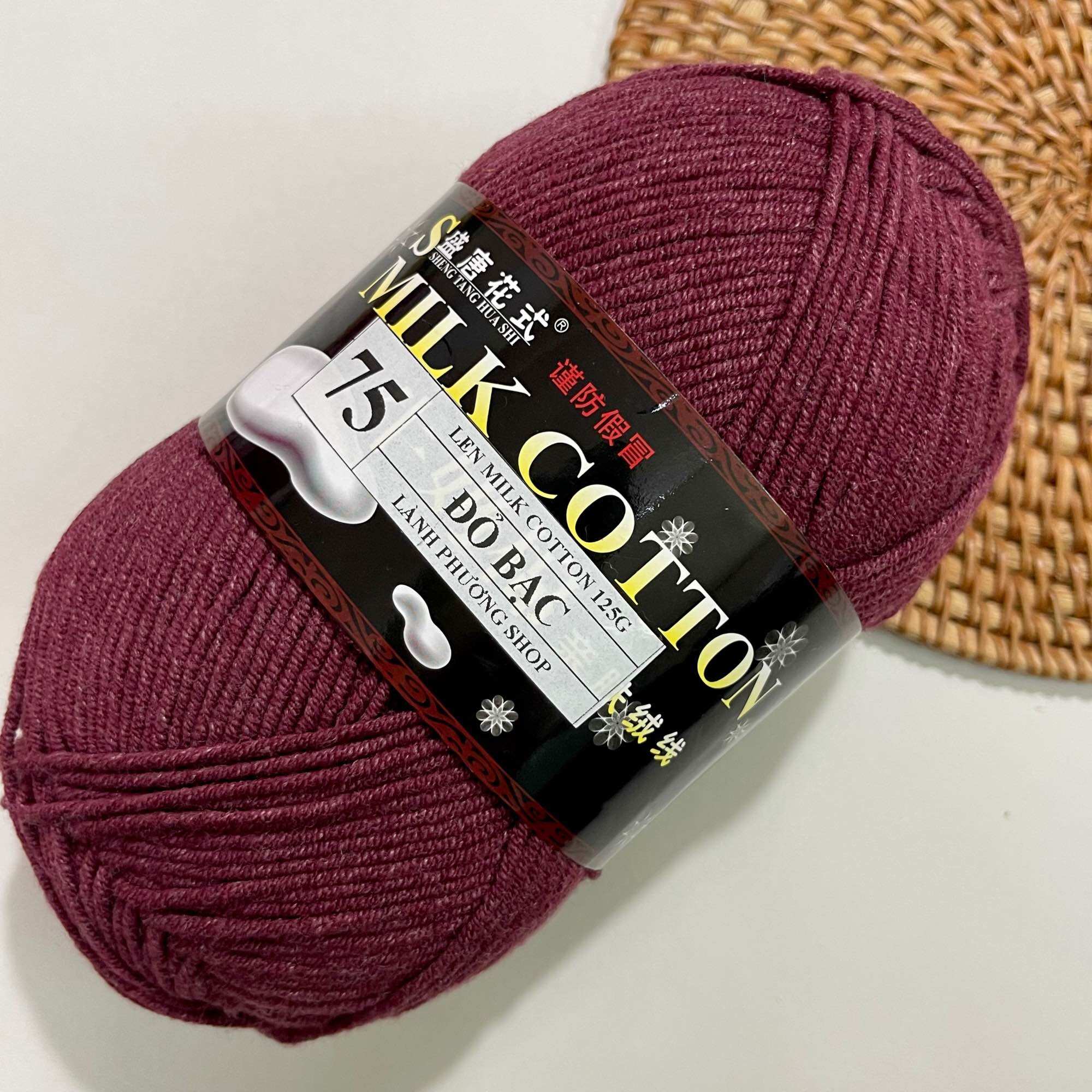 Len Milk Cotton Loại 1 Cuộn 125gr