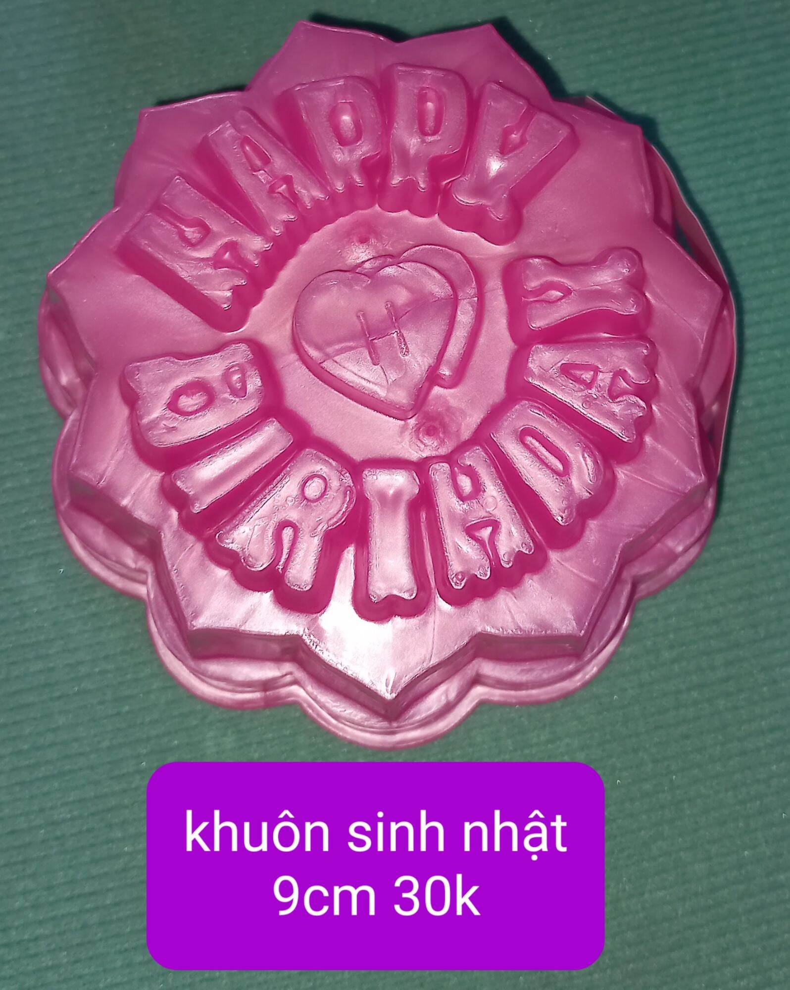 Khuôn trung thu happybirthday 9cm đổ rau câu