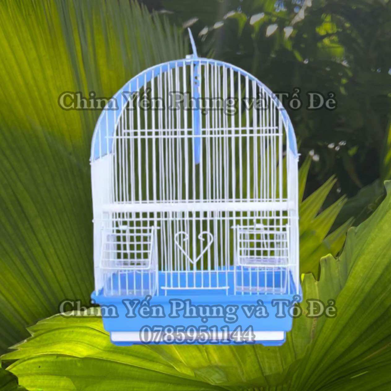 Lồng chim MÁI VÒM cho chim cảnh nhỏ (đủ phụ kiện) [Sg-giao hoả tốc 2h]