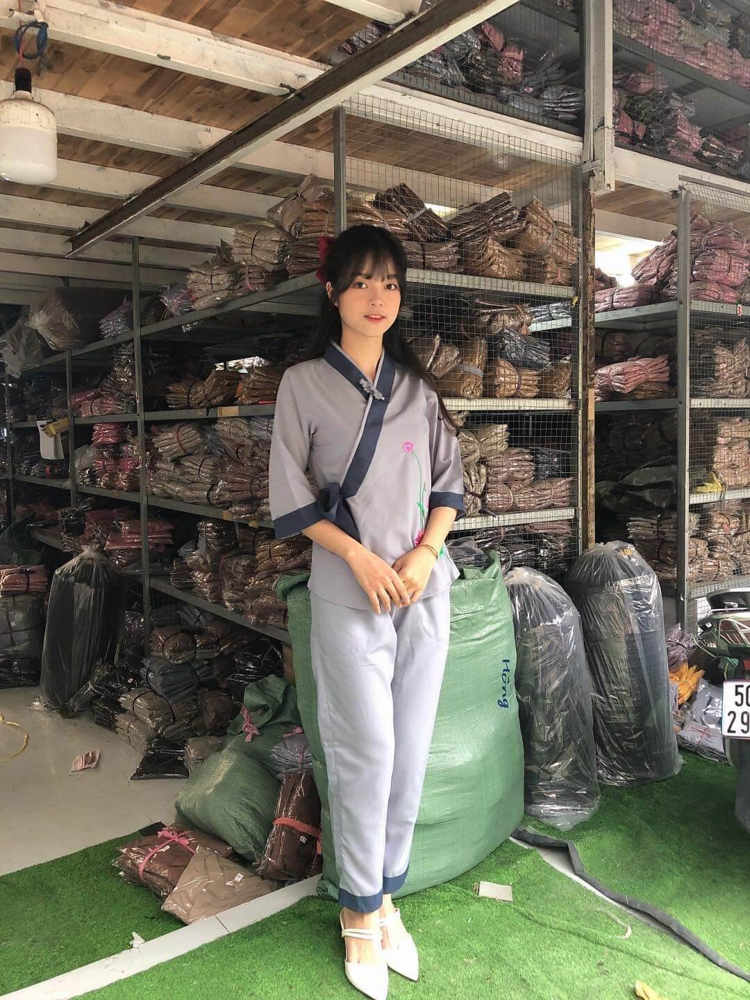 đồ Phật tử#đồ lam đi chùa#phối nơ
