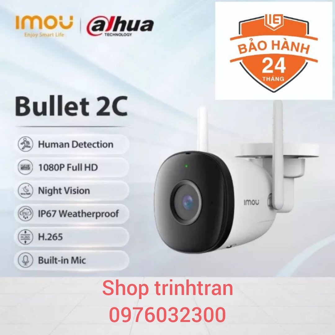 Camera ip wifi ngoài trời imou f22p bullet 2c