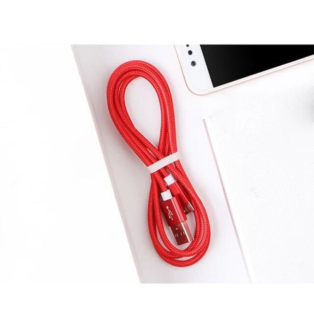 Dây cáp sạc iPhone, cáp sạc bọc dù iPhone usb,micro, type-c,Oppo, Samung,xaomi