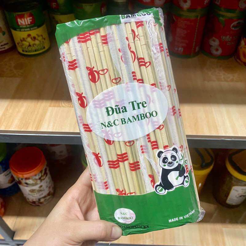 Đũa tre dùng 1 lần bịch 80 đôi