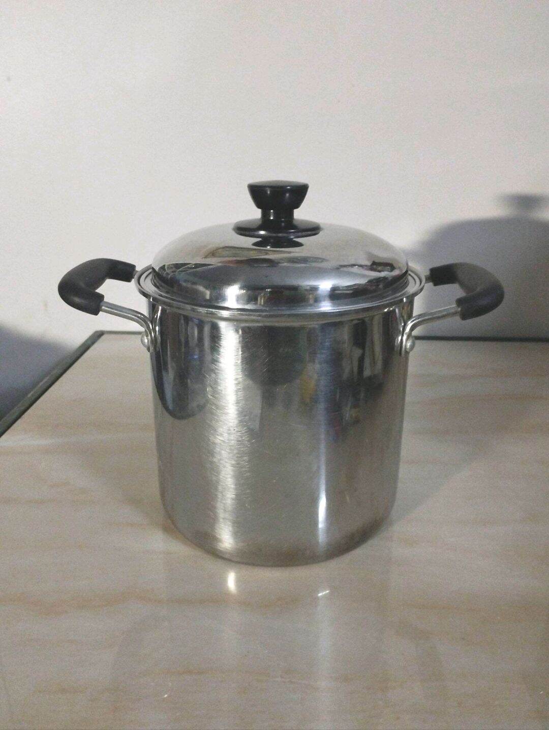 Nồi hầm, hấp Inox size 18cm, hàng si Nhật bãi