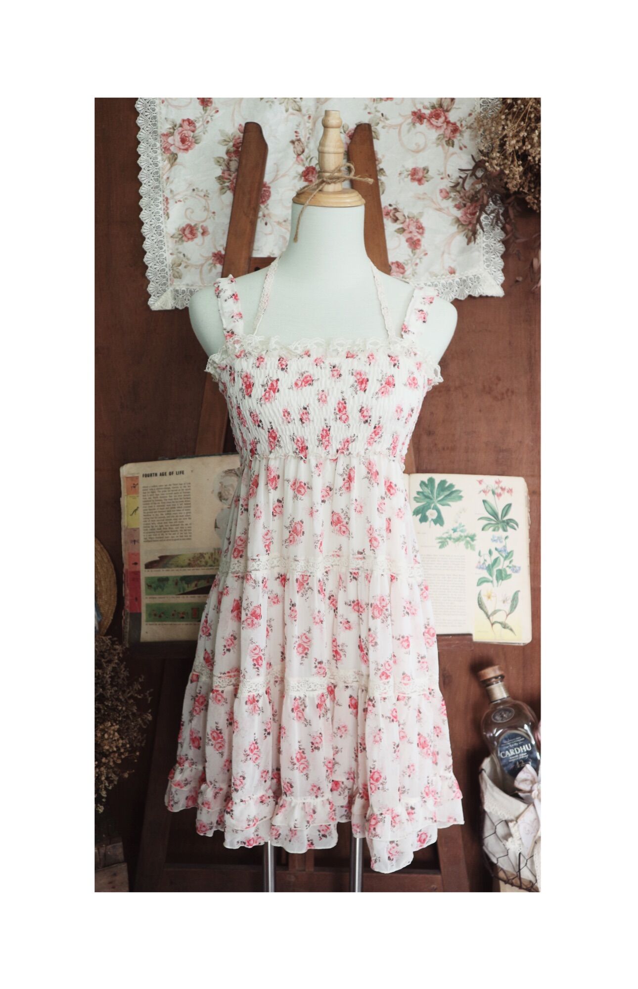 Đầm hoa L’est Rose 2hand Vintage.hoacuc