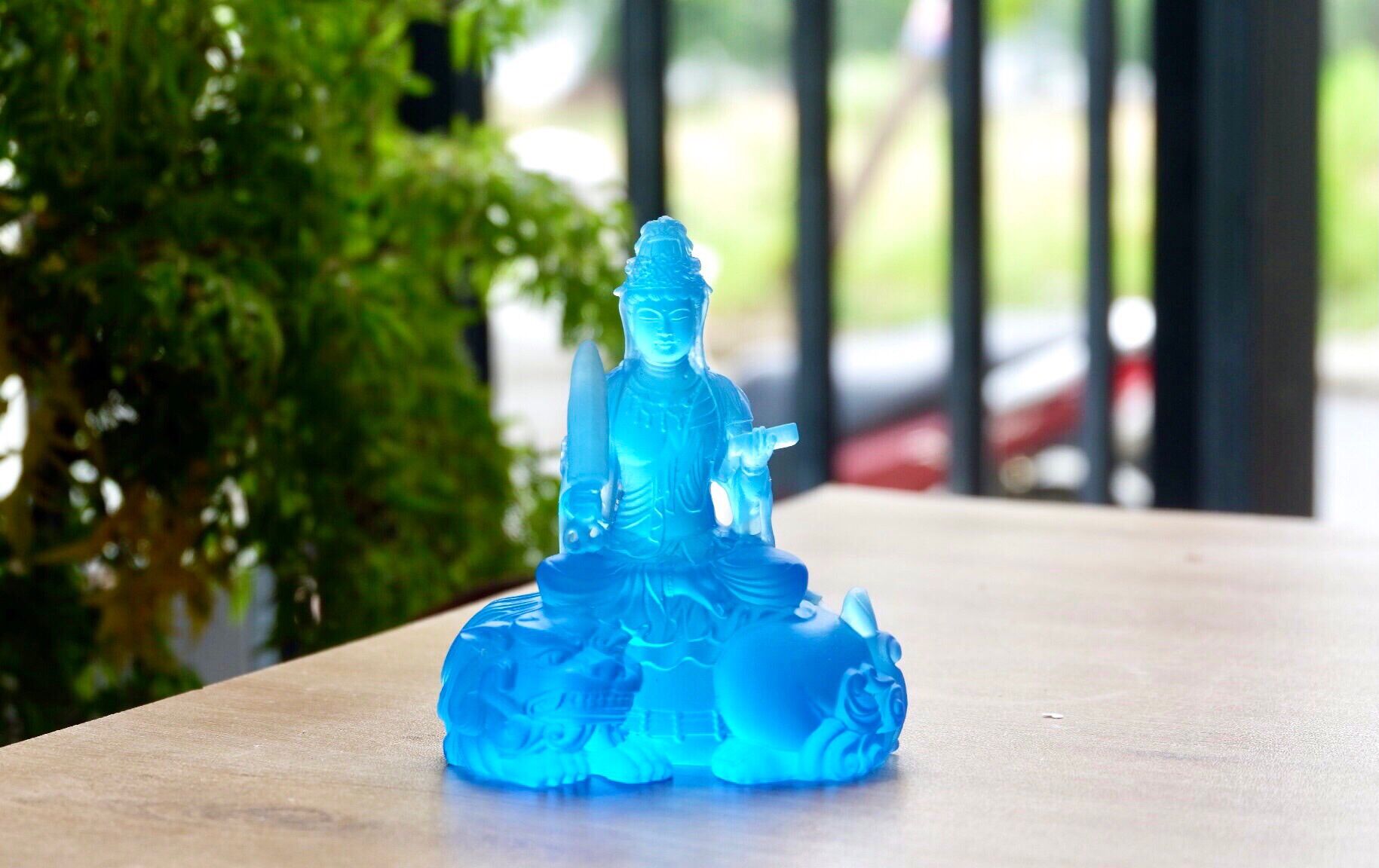 Tượng Phật Văn Thù Bồ Tát 13cm
