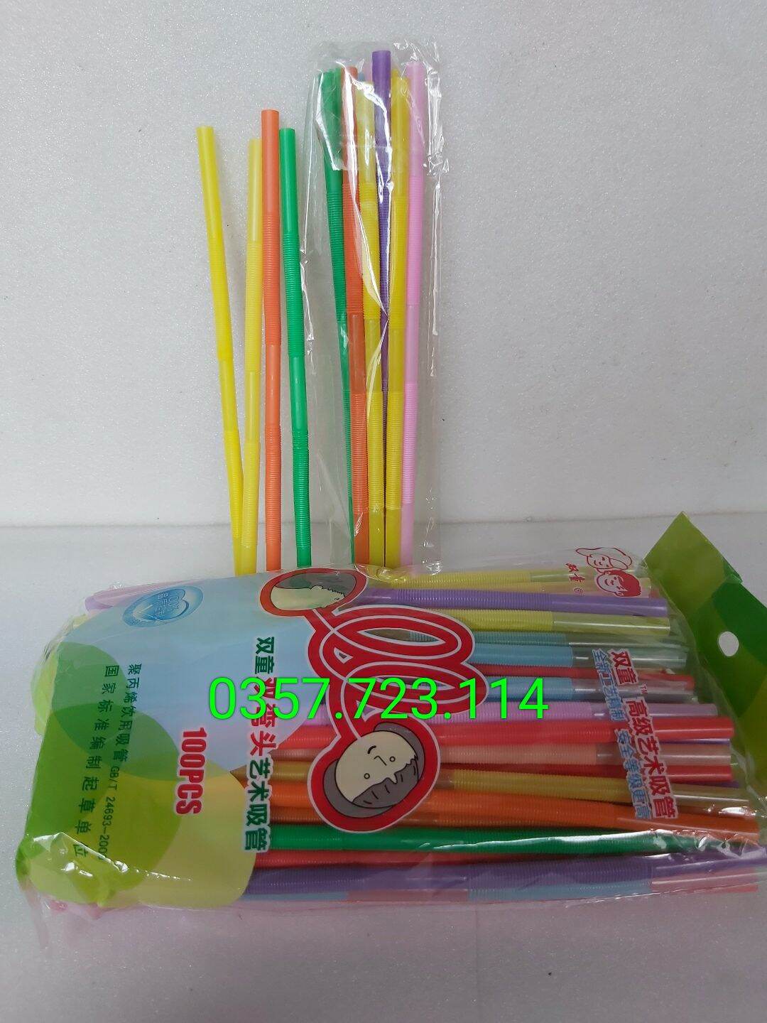 Bán lẻ 10 ống hút tạo kiểu 2 đầu