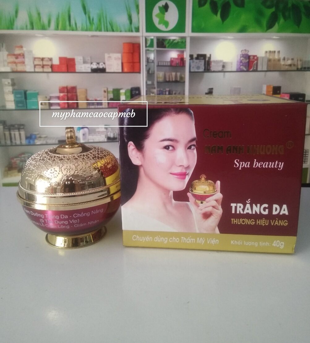 Kem dưỡng trắng da chống nắng 9n1 nam anh khương 40g