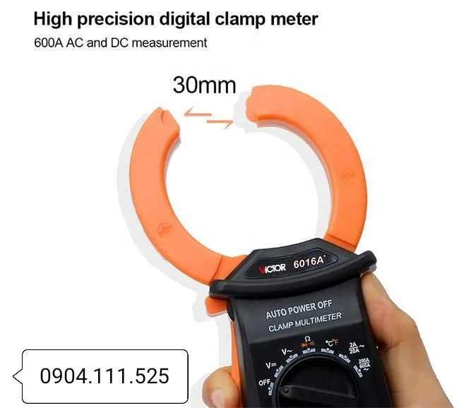 Ampe kìm đo dòng AC VICTOR 6016A+ (600A)