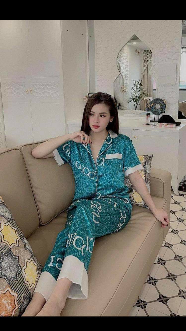 (SALE-XÃ HÀNG ) BỘ PIJAMA CÁNH DƠI VẢI LỤA MANGO- SATIN