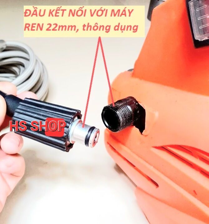 Dây rửa xe áp lực cao 10M, 15M, 20M Ren 22mm/14mm