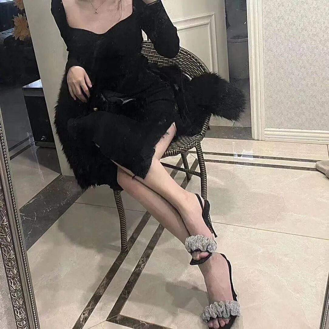 Giày cao gót đính đá