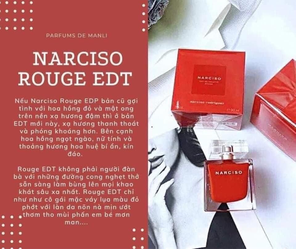 Nước hoa Narcciso đỏ 50ML Rouge EDT