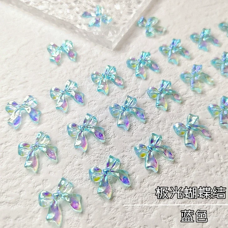 Charm Nail mẫu nơ ánh nhũ