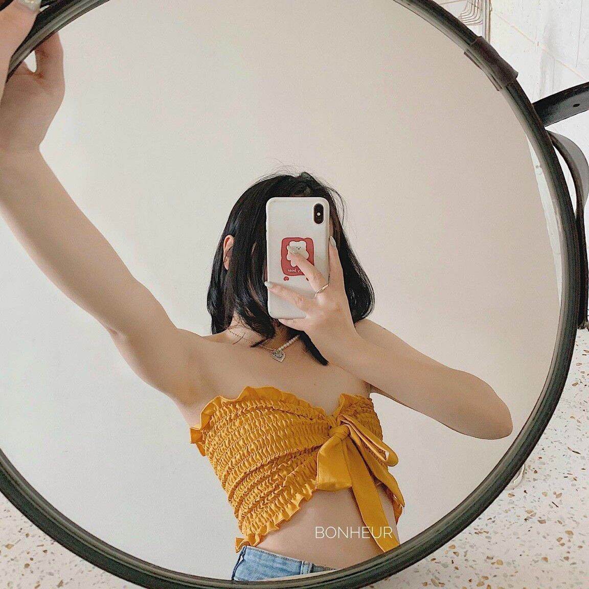 ÁO ỐNG NHÚN CỘT NƠ NGỰC