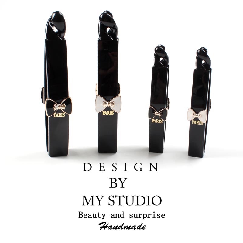 Kẹp Hình Chuối Cỡ Nhỏ Kẹp Tóc Tóc Đuôi Ngựa Cỡ Lớn Cỏ Bốn Lá Dễ Phối Đơn Giản Nơ Bướm Phong Cách Nhật Hàn Hàn Quốc Kẹp Dọc Phụ Kiện Tóc