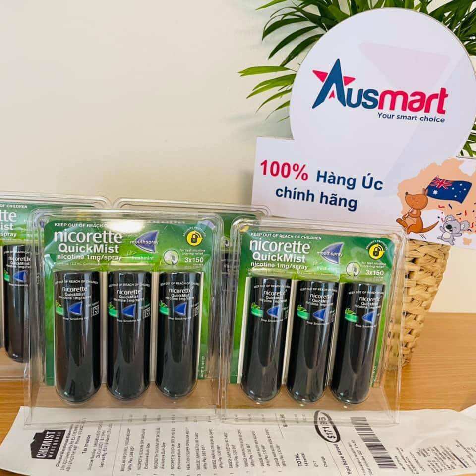 Xịt Nicorette Quick Mist 3 pack