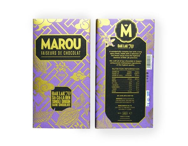 socola Marou Daklak 70% cacao thanh 80g