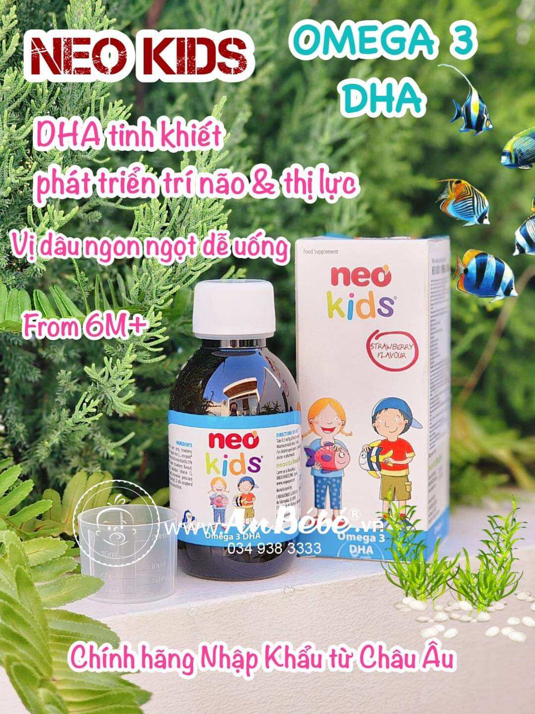 siro Neo Kids Omega 3 DHA - Hỗ trợ bổ sung DHA,vi ta min A