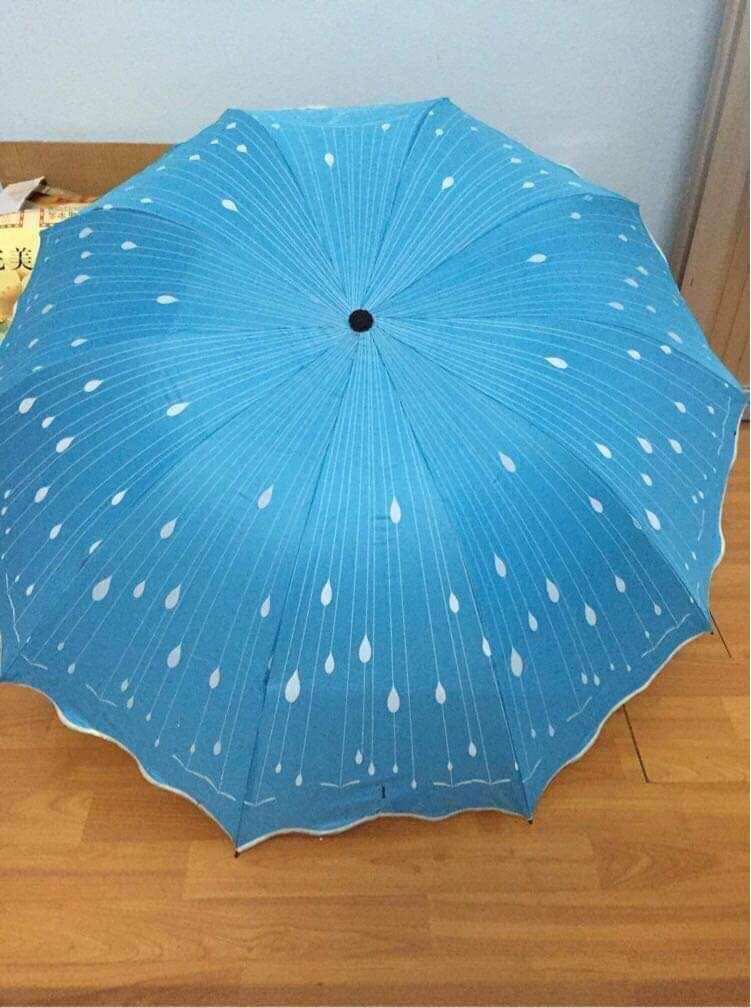 Ô dù che nắng họa tiết hoa cao cấp gấp 3 đẹp sang chảnh