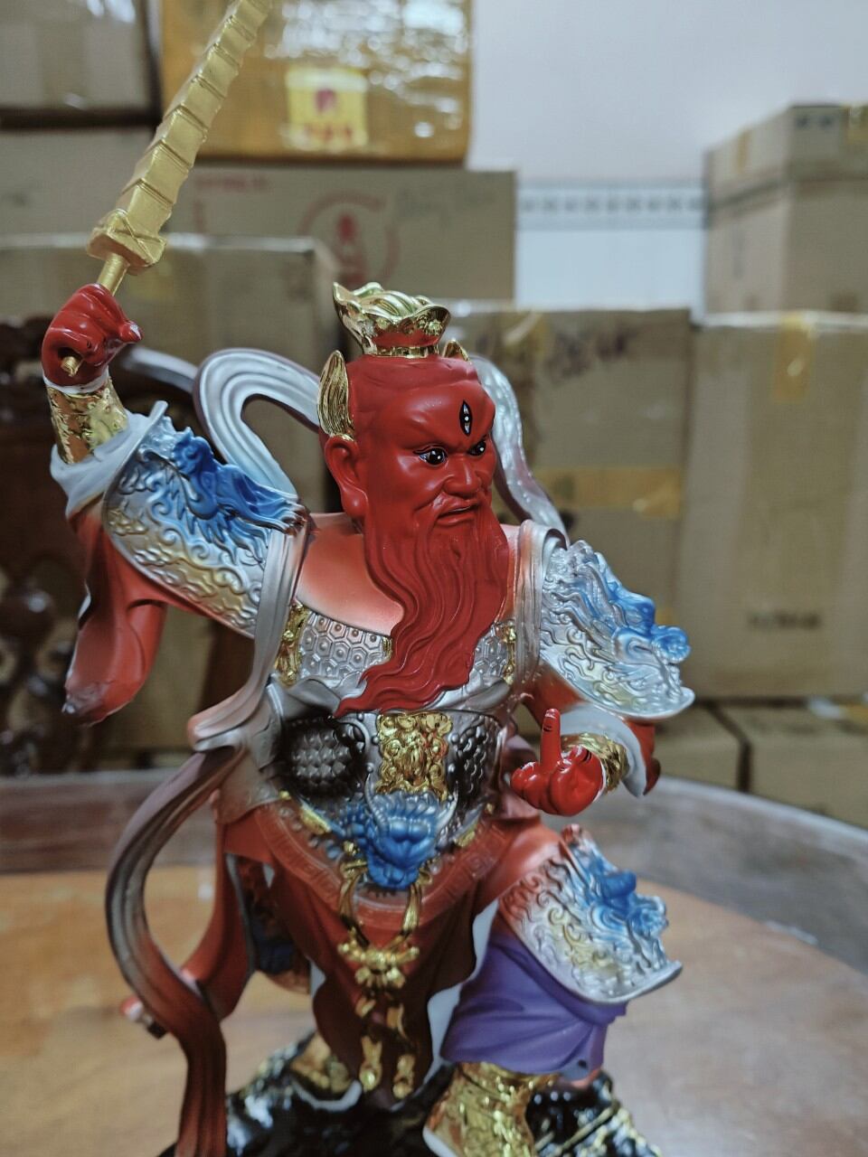 Tượng Vương Linh Quan cao 30cm