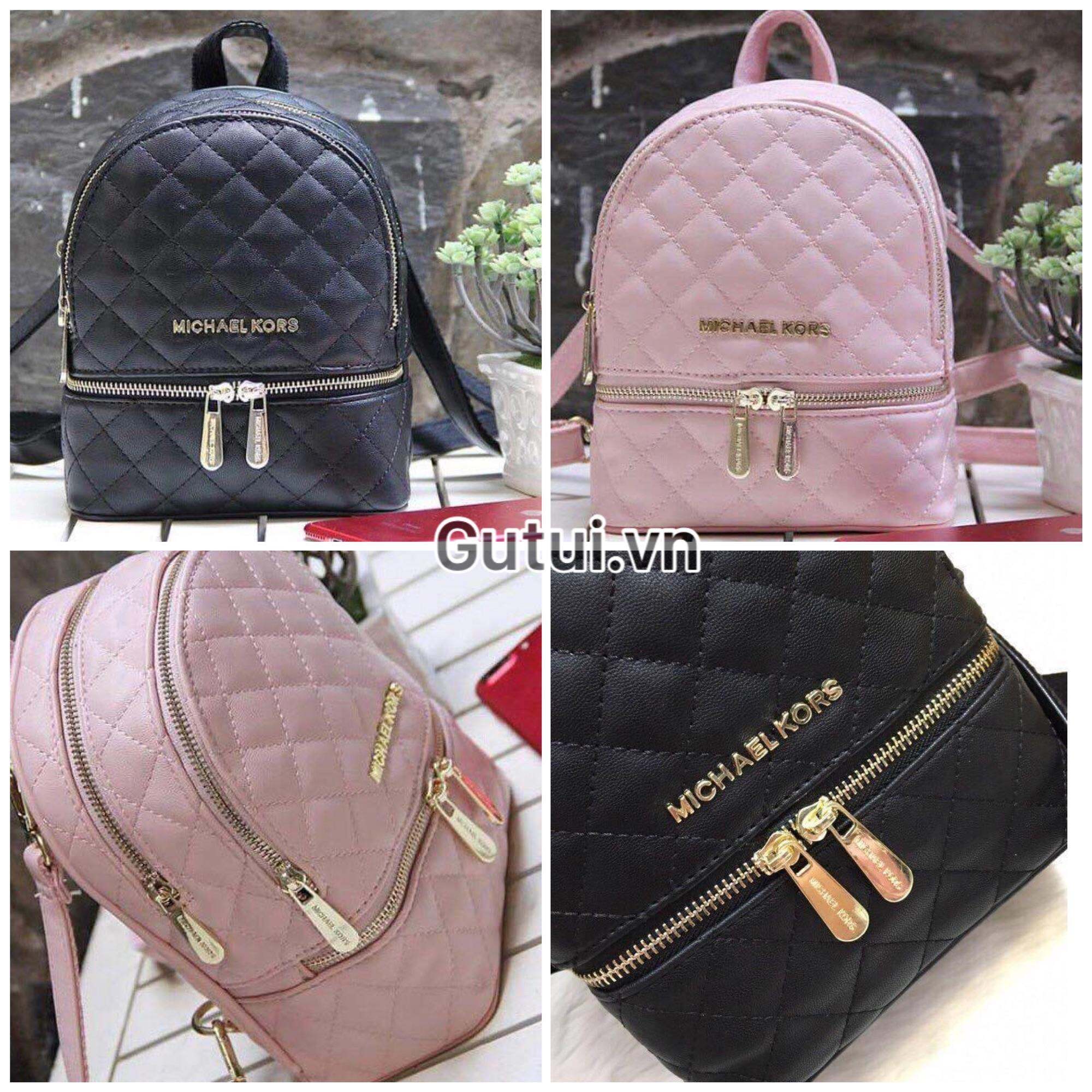 Balo Mk trám ô da mềm hàng đẹp có tag mác, balo mk xuất dư, balo mk mini, balo mini