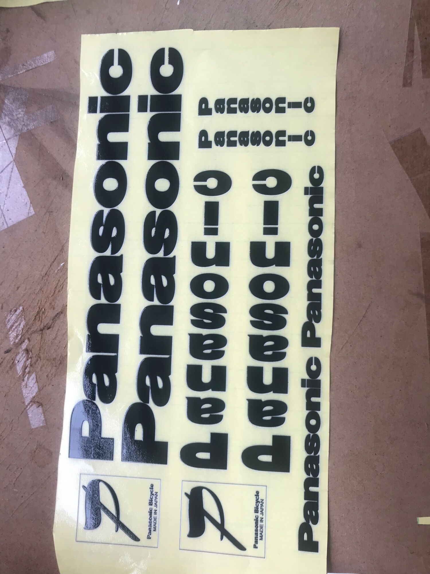 Decal Panasonic xe đạp