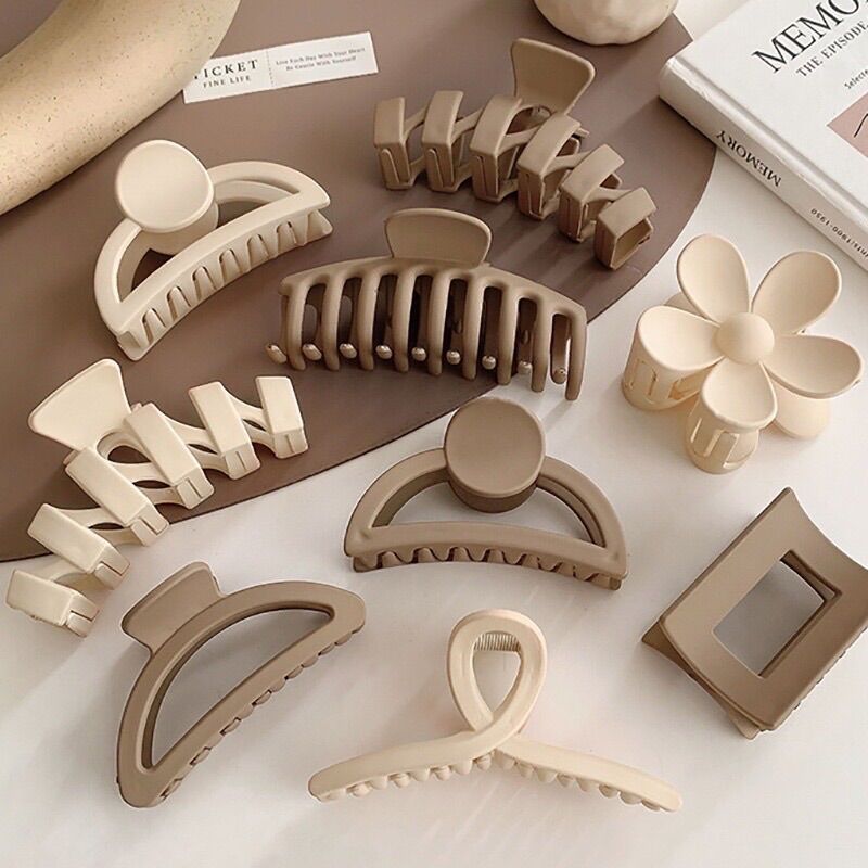 Set kẹp 8 chiếc màu vintage phong cách Hàn quốc