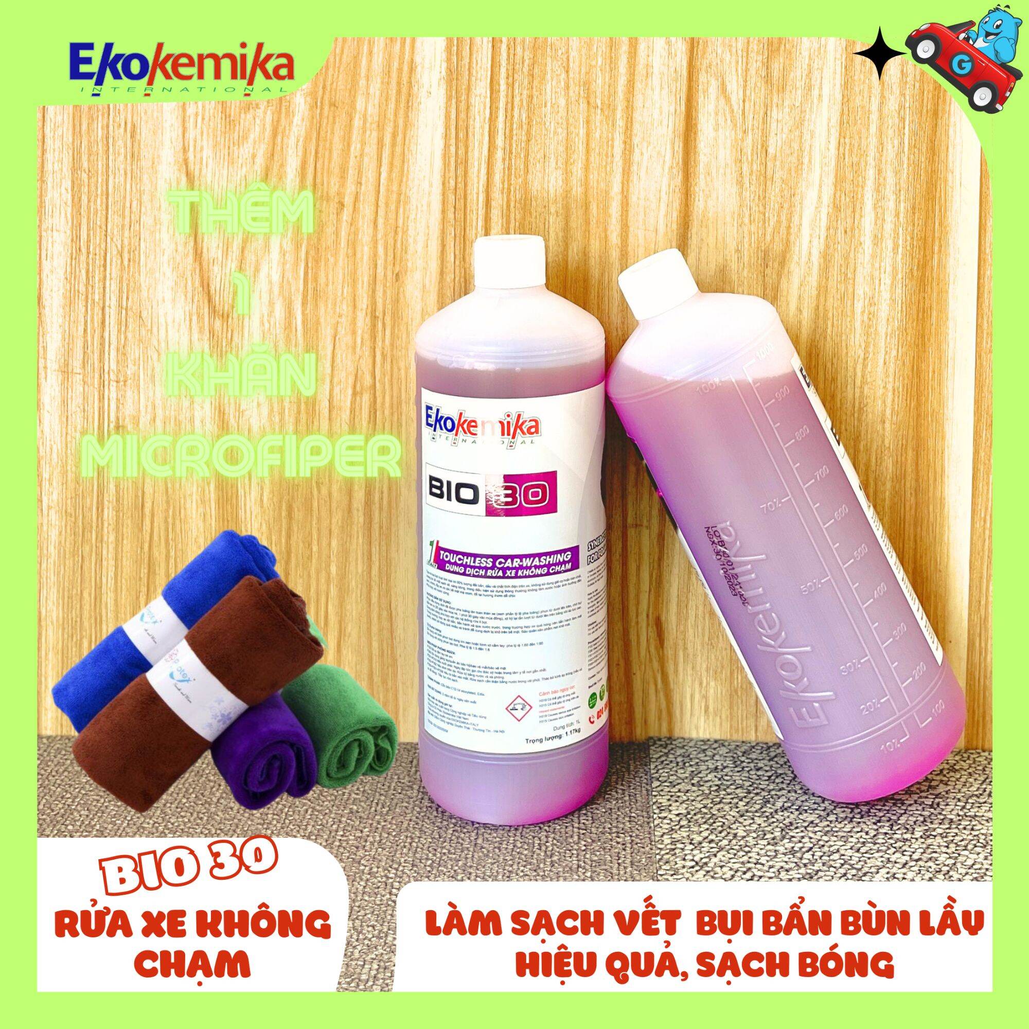 Dung dịch rửa xe không chạm ekokemika bio 30 - 1l