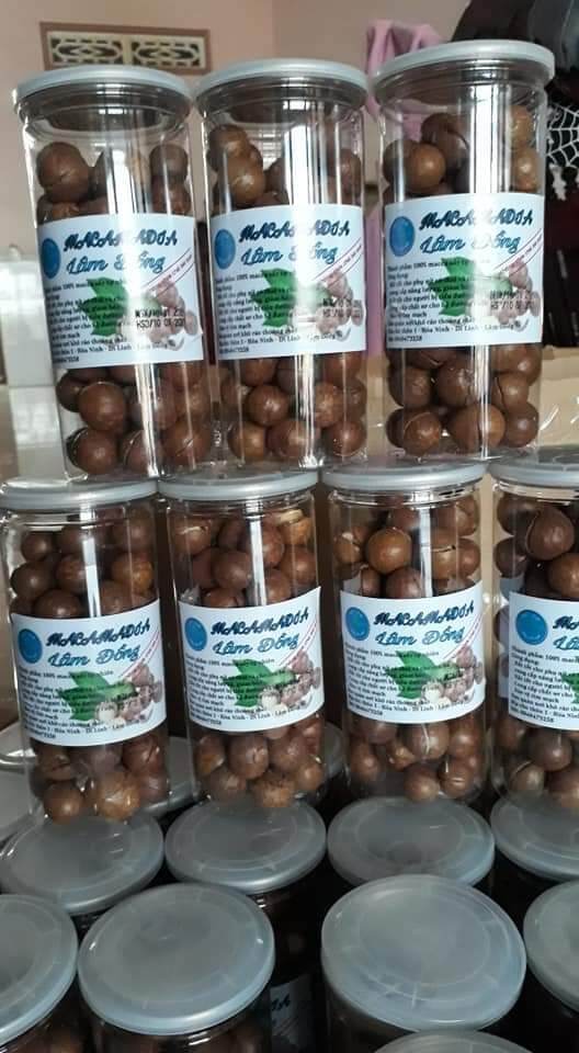 1 túi hạt macca sấy loại túi zip 500gr