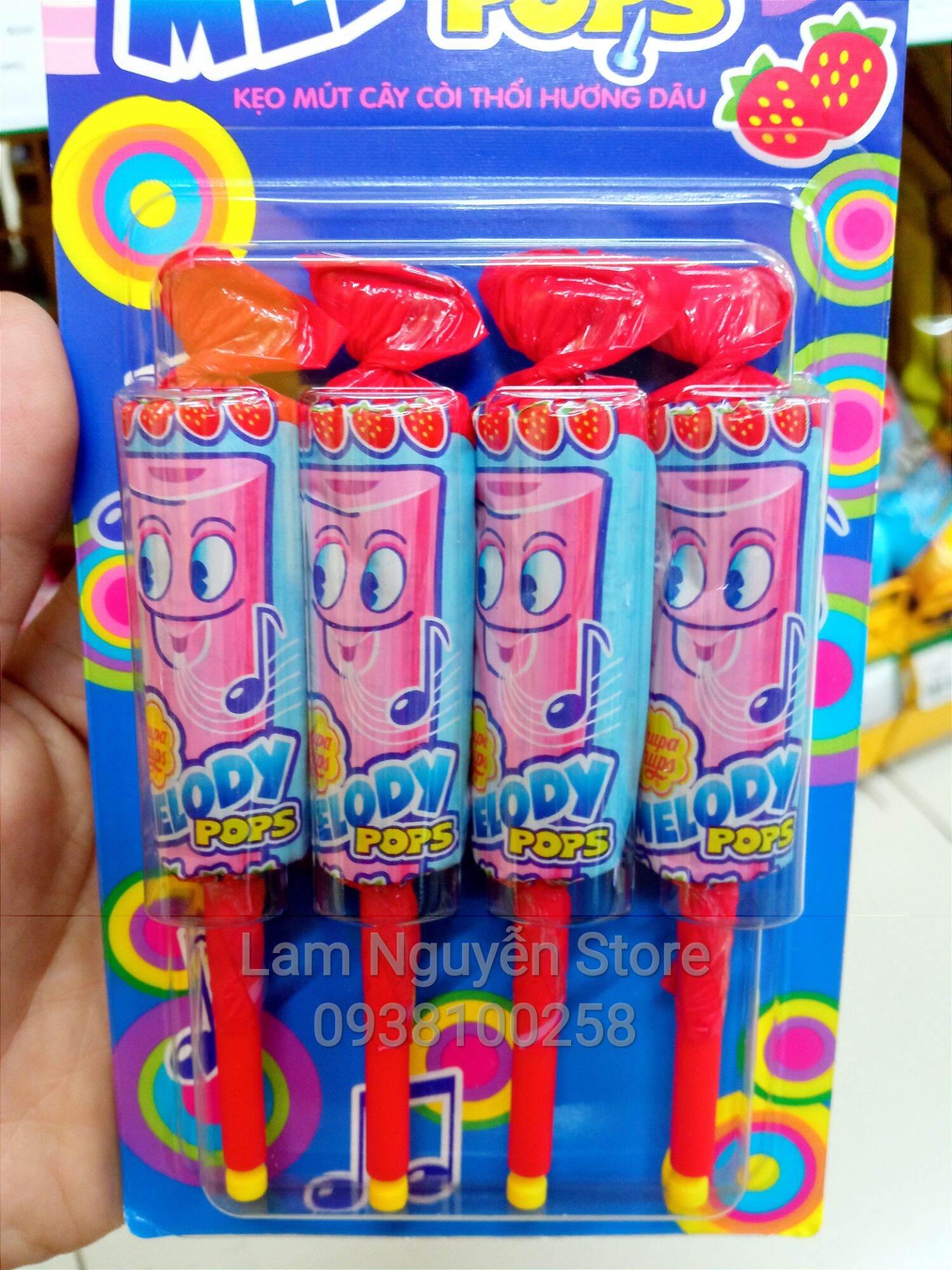 Kẹo thổi mút còi Chupa Chups Melody phát ra nhạc